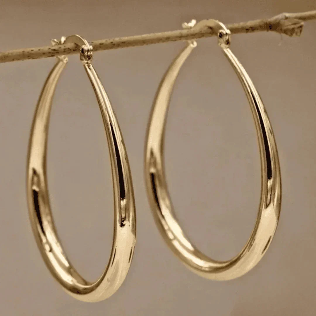 Elegant Gold Hoop Earrings