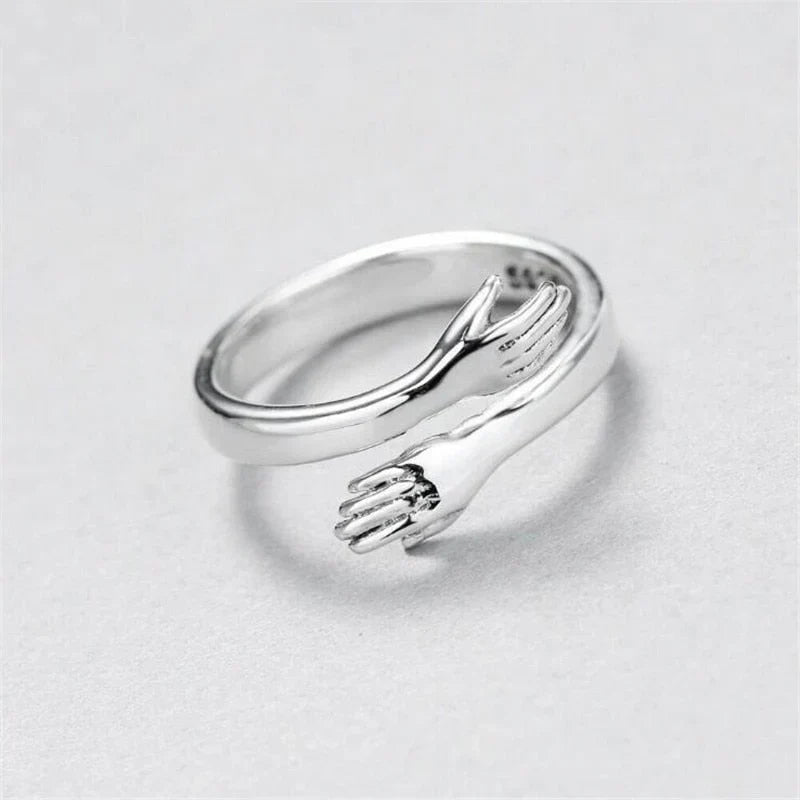 Adjustable Hug Ring in Silver