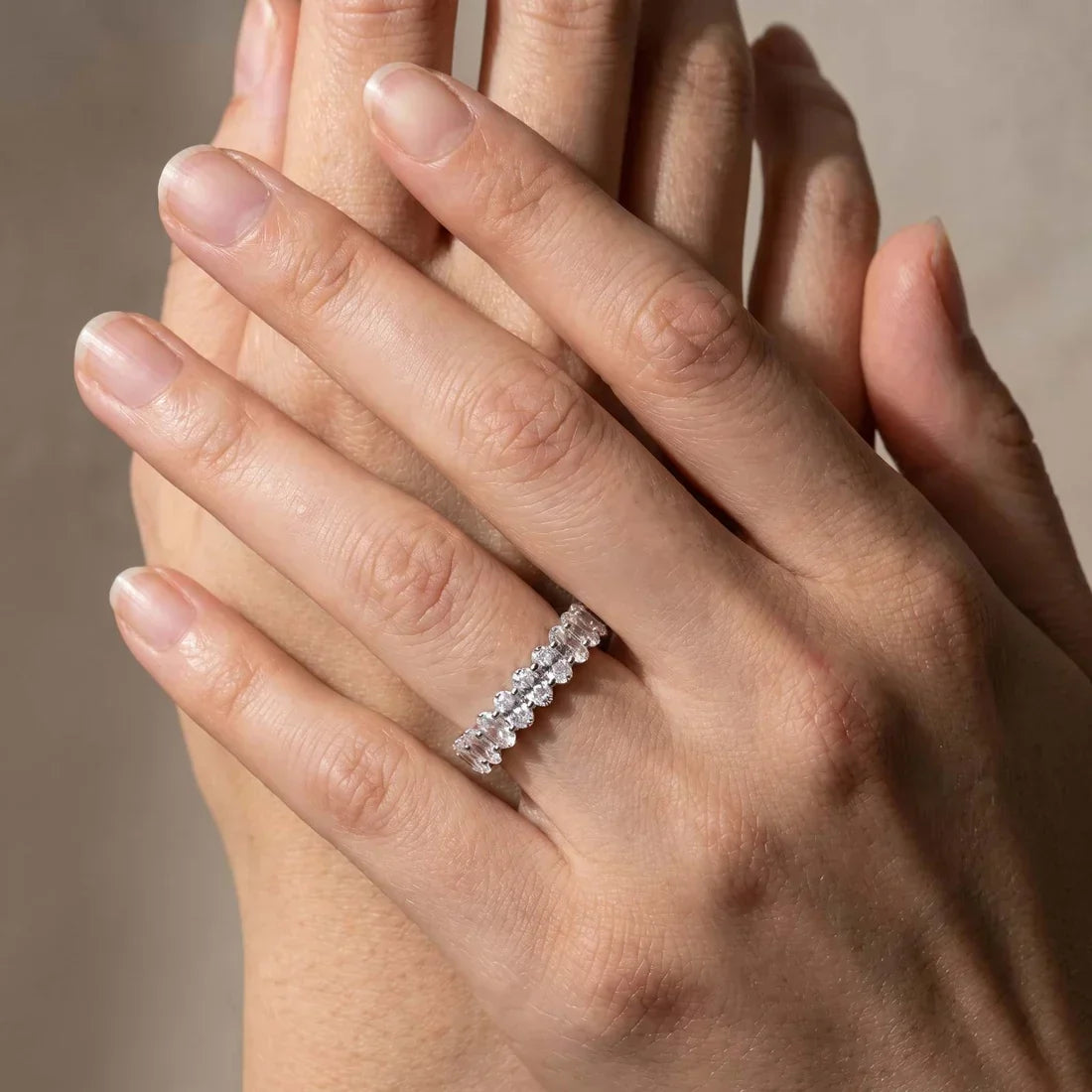 Oval Cut Wedding Ring for Everyday Wear