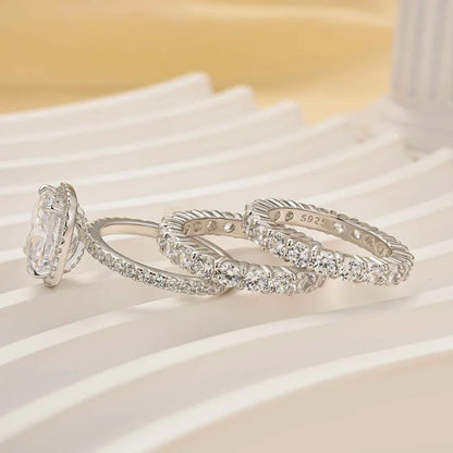 Cushion Cut Gorgeous Wedding Ring Set