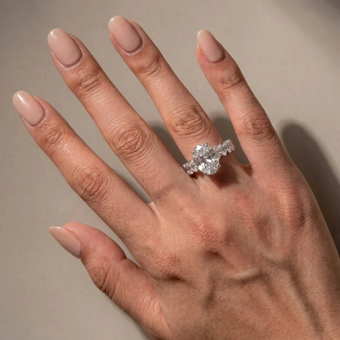 Oval Cut Luxurious Engagement Ring