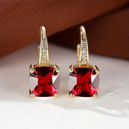 Mystic Stone Hoop Earrings