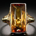 Ring Made of Orange Glass