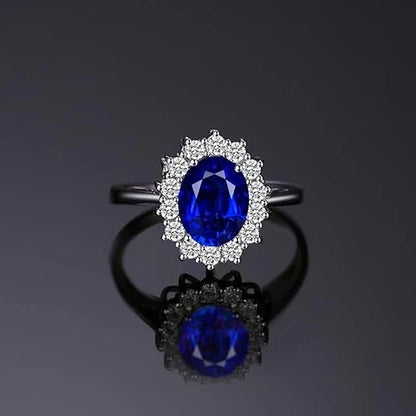 Classic Sapphire Halo Ring