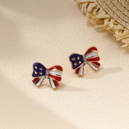 Liberty Bow of Stud Earrings