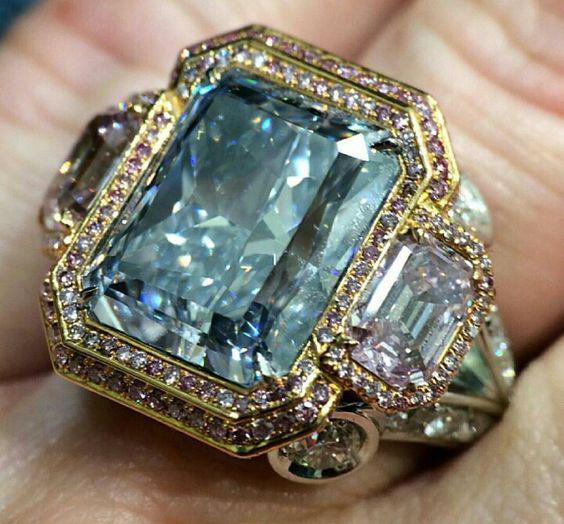 Ring Made of Blue Spark Glass