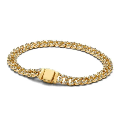 Bright Golden Chain Bracelet