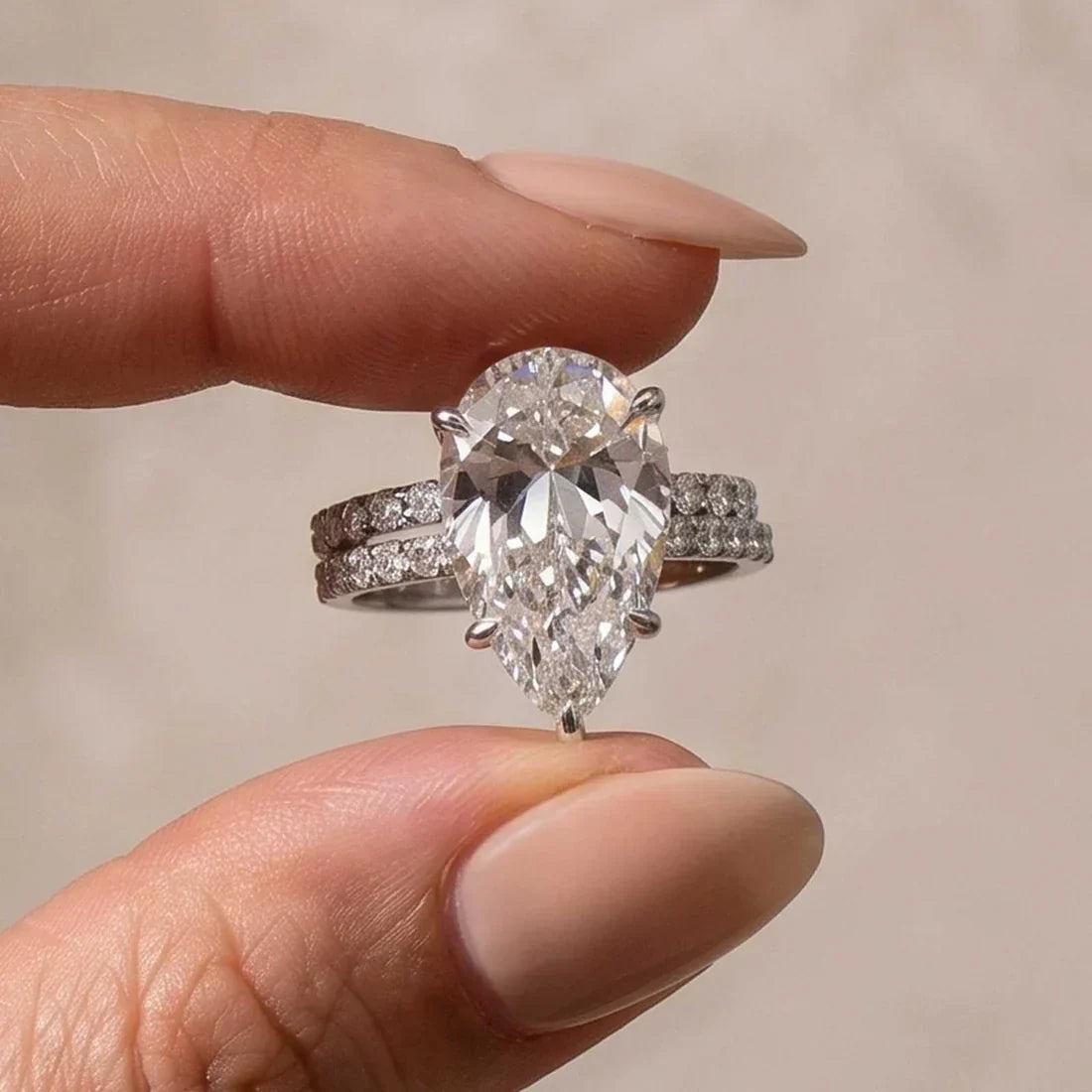 Marquise Cut Wedding Ring Set