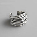Adjustable Silver Layée Ring