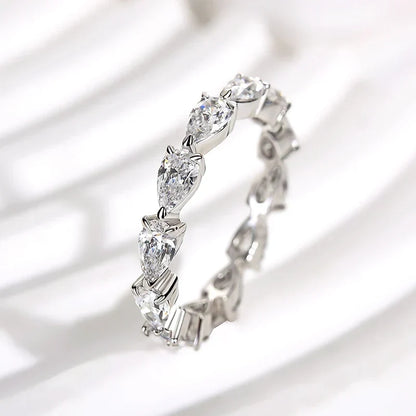Eternity Pear Cut Wedding Ring