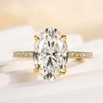 Oval Cut Promise Ring for Women