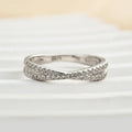 Criss Cross Wedding Ring for Women