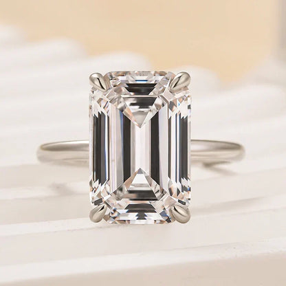 Emerald Cut Solitaire Engagement Ring