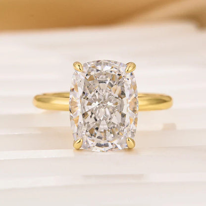 Sparkle Cushion Cut Engagement Ring for Women