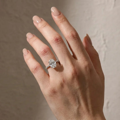 Oval Cut Promise Ring for Women