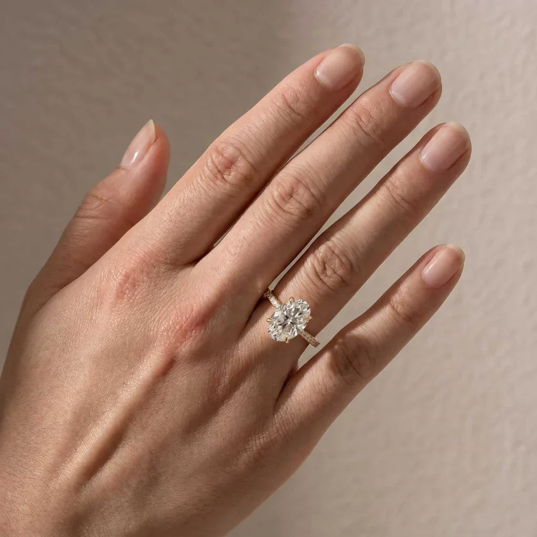 Oval Cut Promise Ring for Women