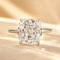 Cushion Cut Engagement Ring in Sterling Silver