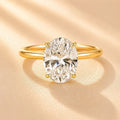 Sparkle Oval Cut Engagement Ring