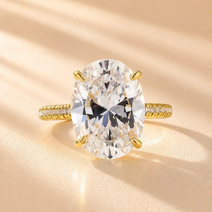 Oval Cut Exclusive Diamond Engagement Ring