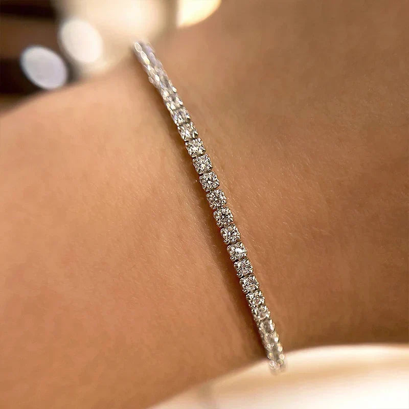 Round Cut Tennis Bracelet for Women
