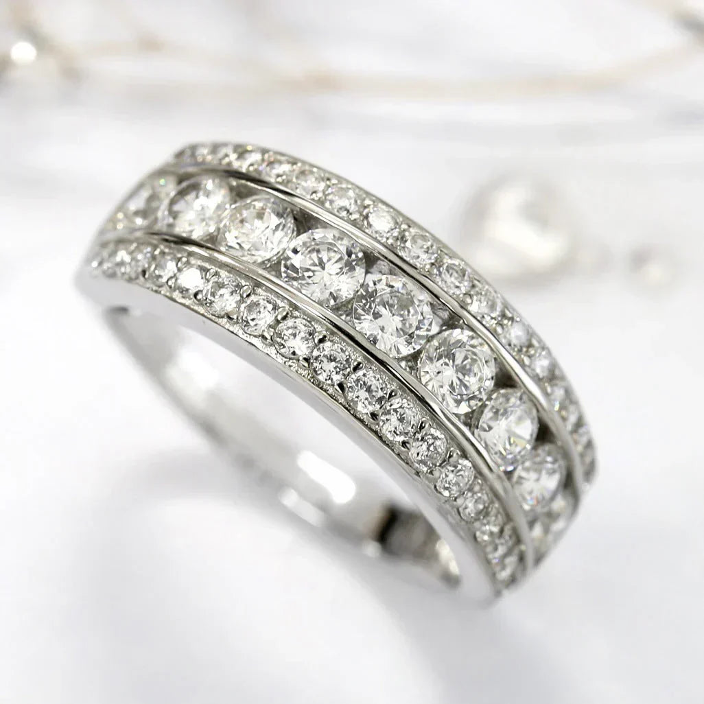 Elegant Silver Stone Ring