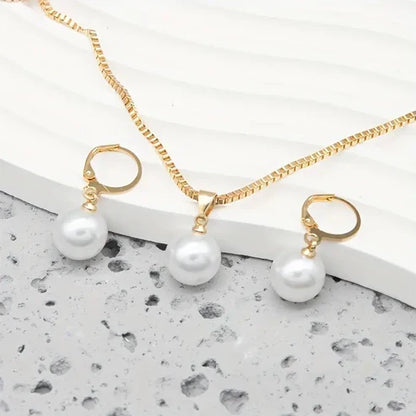 Golden Pearl Jewellery Set