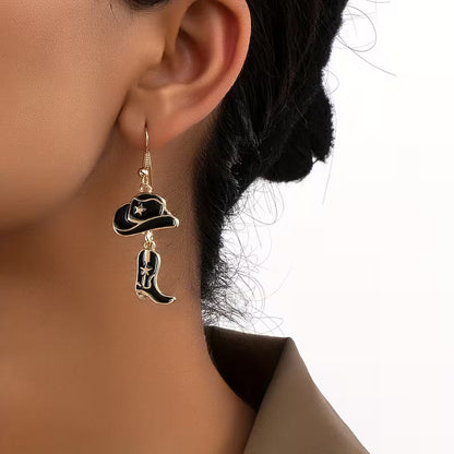Western Noir Drop Earrings