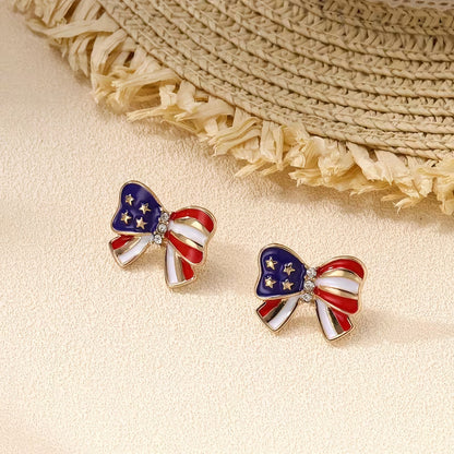 Liberty Bow of Stud Earrings