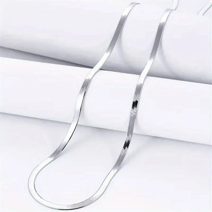 Stainless Steel 5Mm Blade Cuban Chain Necklace