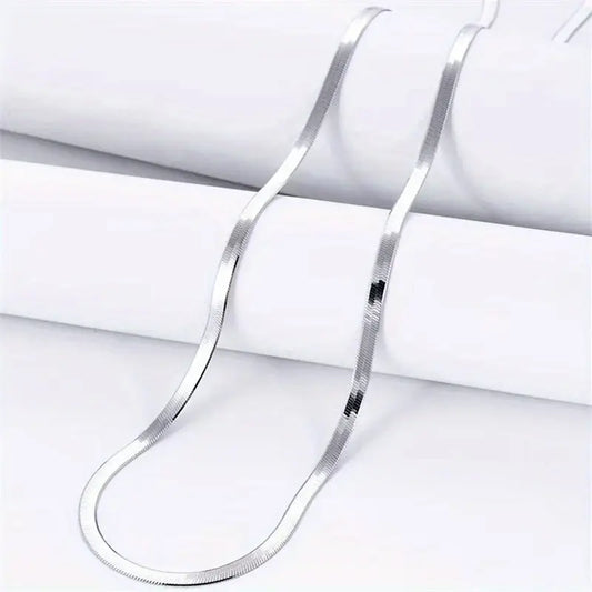 Stainless Steel 5Mm Blade Cuban Chain Necklace