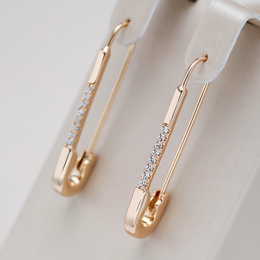 Elegant Clip-On Earrings in Gold