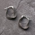 Vintage Irregular Silver Earrings