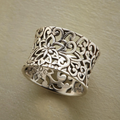 Silver Ornate Filigree Ring