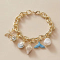 Ocean Shells Golden Bracelets