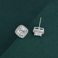 Halo Cushion Cut Stunning Earrings
