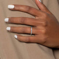 Curved Half Wedding Ring
