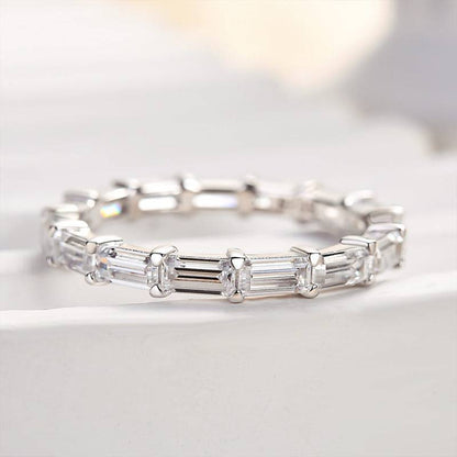 Emerald Cut Stackable Ring for Women