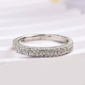 Double Halo Round Cut Wedding Ring